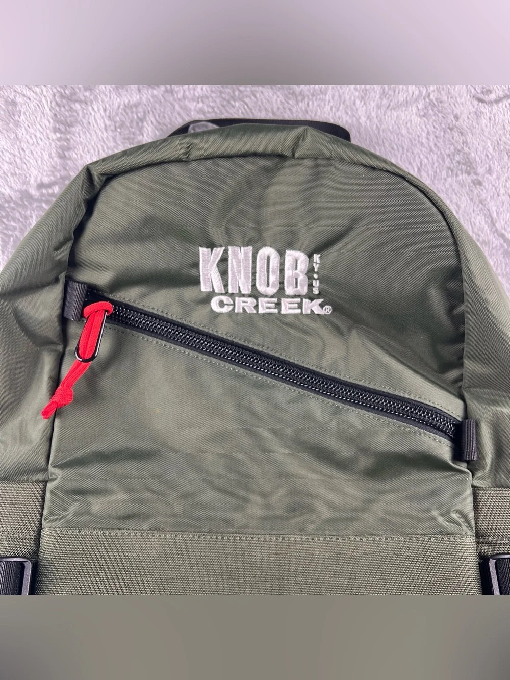 Topo Designs Standard Pack Backpack Olive Green Knob Creek Logo Laptop 22L NWT